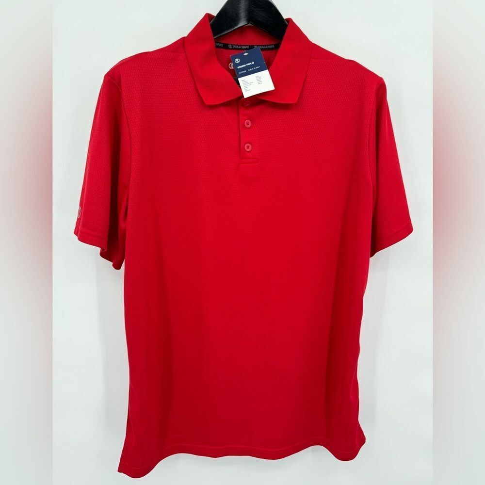Holloway‎ Prism Men's Red Polo size L NWT Performance Wear Golf Shirt